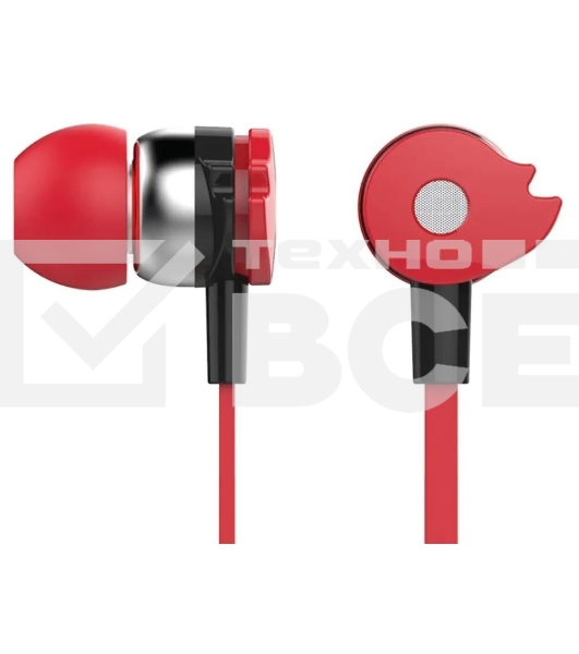 Проводные наушники Oklick HS-S-210 красный, внутриканальные, jack 3.5 мм