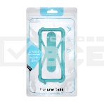 Чехол-бампер универсальный для смартфонов OLMIO #1, р. 4.5''-6.5'', бирюзовый, фото2