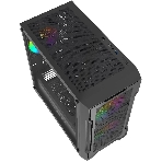 Компьютерный корпус Powercase Mistral Micro X3B ARGb, Tempered Glass, 3x 120мм ARGb PWM Fan, черный, mATX (CMMXB-A3), фото4