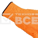 Перчатки Сибртех трикотажные, синтетическая нить, ПВХ-гель точка, оранжевый, L, 13 класс, фото5