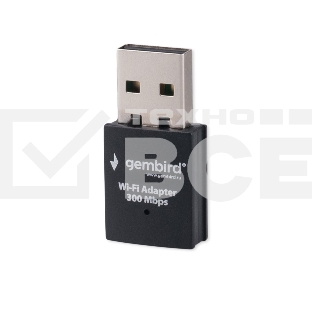 Сетевой адаптер Wi-Fi Gembird WNP-UA-005 300Мбит, USB, 802.11b/g/n