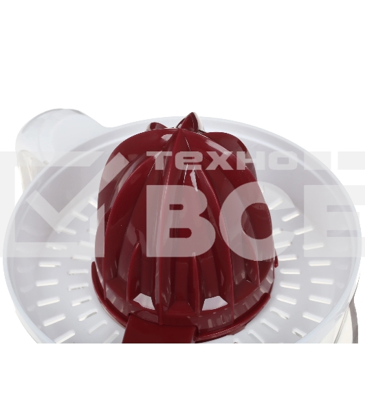 Соковыжималка Scarlett SC-JE50C06 белый/коричневый, цитрусовая, 25 Вт, 700 мл, механическое