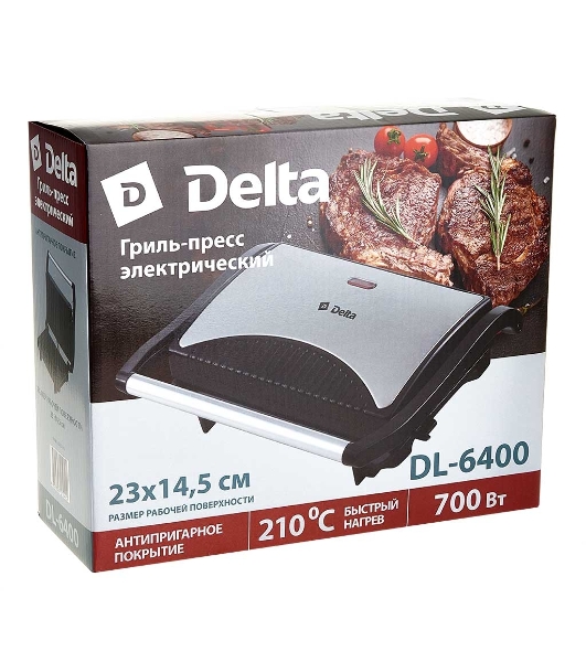 Гриль-пресс электрический DELTA DL-6400