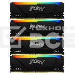 Оперативная память Kingston Fury Beast, DDR4, 32GB (4x8GB), 3600MHz, CL17, с радиаторами, RGB, черный, фото 1