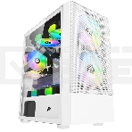 Корпус 1STPLAYER FIREBASE X4-M White / mATX, TG / 1x120mm & 2x140mm LED fans inc. / X4-M-WH-2F1P-W-1F1-W, фото 1