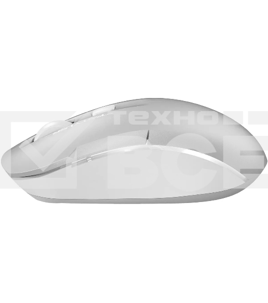 Мышь беспроводная A4Tech Fstyler FB26CS Air2 серебристый/белый, 2000 dpi, радиоканал, Bluetooth, USB, кнопки - 4