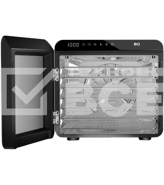 Сушилка для овощей и фруктов BQ FD1006 черный. мощность: 600 Вт
