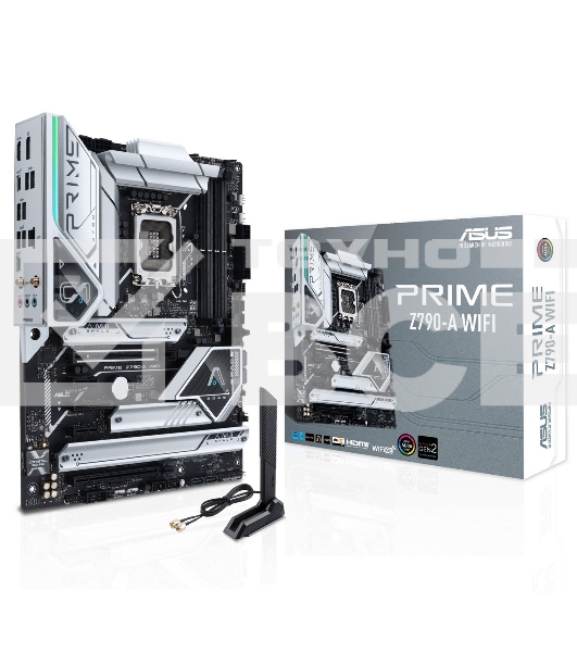 Материнская плата ASUS PRIME Z790-A WIFI, LGA 1700, Intel Z790, 4xDDR5, 4xSATA, 4xM.2 PCIe 4.0 x4, 1xPCIe 5.0 x16, 1xPCIe 4.0 x4, 2xPCIe x1, 1xHDMI, 1xDP, 1xUSB-C 3.2 Gen 2, 1xUSB-C 3.2 Gen 2x2, 2xUSB 3.2 Gen 2, 4xUSB 3.2 Gen 1, 1x 2.5Gb LAN, 3x3.5 мм, 7.