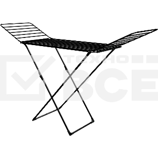 Сушилка для белья НИКА СБТ18/Ч напольная, 18 м, черный, рабочее полотно из труб D-10 мм