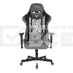 Кресло игровое Zombie VIKING 7 KNIGHT Fabric серый Loft ромбик текстиль/эко.кожа с подголов. крестовина металл, фото17
