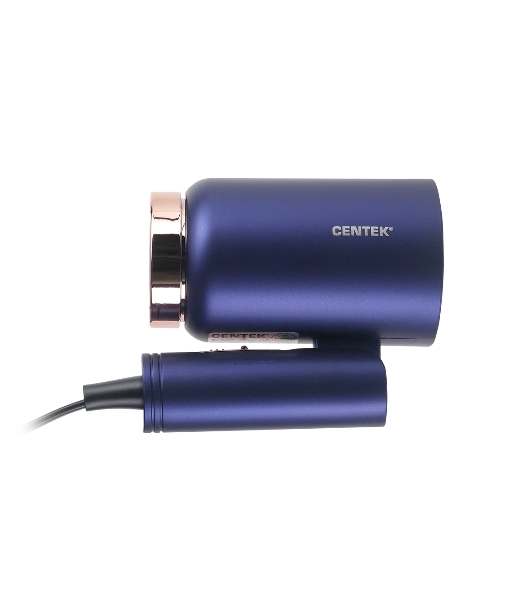 Фен Centek CT-2202 синий, 1600 Вт, компактный, ионизация