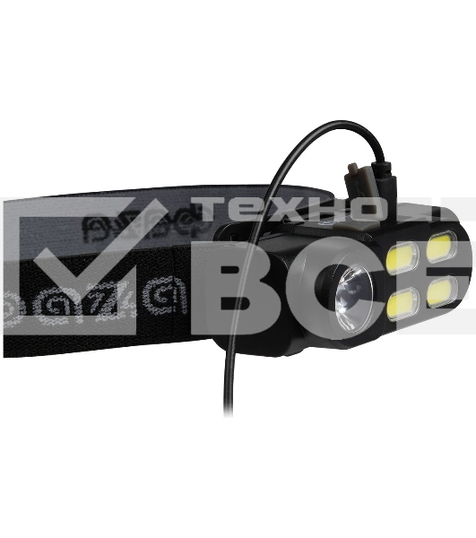 Фонарь аккумуляторный налобный AccuFH6-4COB/L3W 3Вт XPE+4 COB аккум. 18650 1200мАч ближн./дальн. свет 4 режима IP20 ФАZА 5044760