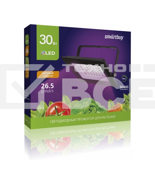 Фитопрожектор Smartbuy (SBL-FLFITO-30-65K)