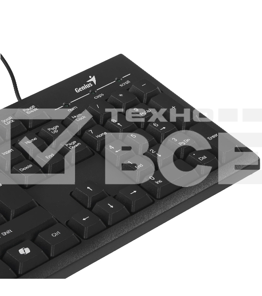 Комплект клавиатура + мышь проводной Genius KM-100SE клавиатура+мышь, USB. черный (31330009402)