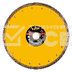 Диск алмазный отрезной Denzel 230 х 22,2мм, сплошной, супертонкий, горячий пресс, сухой/мокрый рез, фото 1