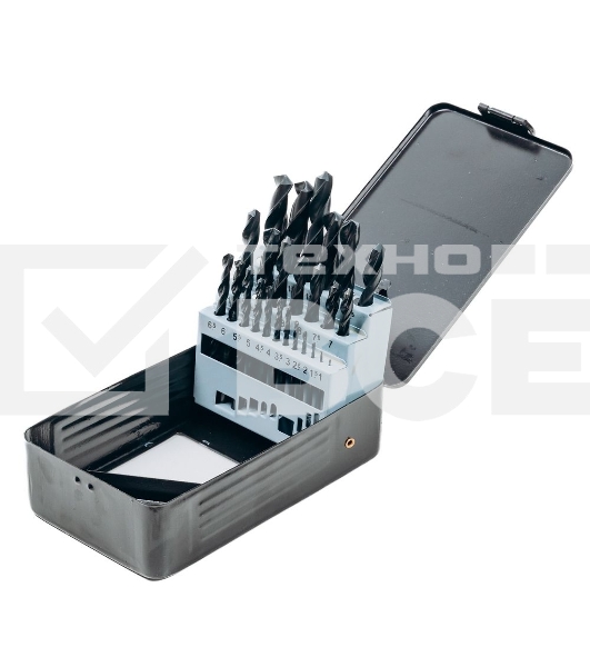 Набор сверл по металлу HSS (1-13мм, 25 шт) Deli DH-MHZ025-ED1 металлический кейс