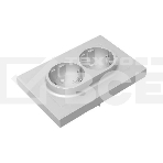 Розетка 2-м EKF UP1-SOA-210 СП Эпика 16А с заземл. без защ. шторок с рамкой механизм алюм., фото7