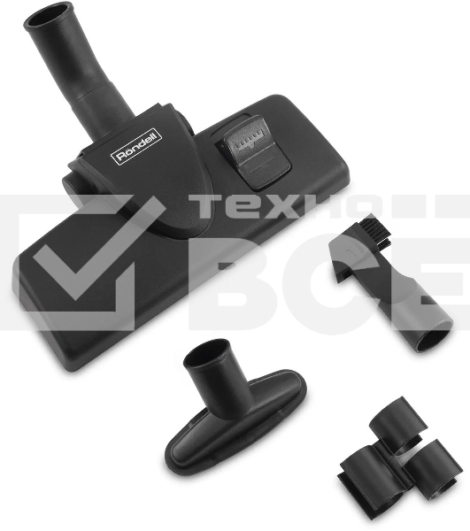 Пылесос Rondell RDE-2060 черный/серый, 500/2400 Вт, уборка сухой, пылесборник контейнер 2.5 л