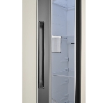 Холодильник Zugel ZRSS630C бежевое стекло двухкамерный 377/193л морозилка сбоку, No Frost, Side by Side, фото3