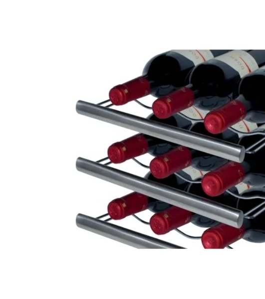 Винный шкаф CASO WineDuett Touch 12 серебристый, 33 л, 2 отсека, 12 бут., класс B