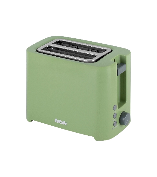Тостер BBK TR81M зеленый, 800 Вт, 2 слота