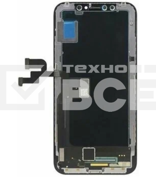 Дисплей Amperin для Apple iPhone XS в сборе с тачскрином (Soft Oled), черный