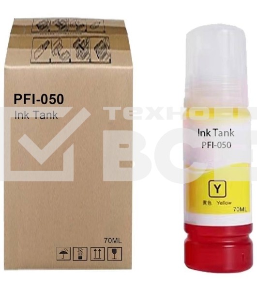 Картридж струйный Canon PFI-050Y 5701C001 желтый (70мл) для Canon imagePROGRAF TC-20M