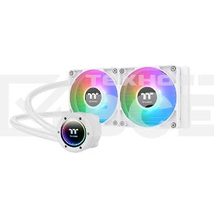 Система водяного охлаждения Thermaltake TH240 V2 Snow ARGB Soc-AM5/AM4/1200/1700/1851 белый 4-pin 25.8dB Al+Cu Ret (CL-W364-PL12SW-A)