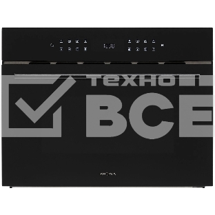 Встраиваемая микроволновая печь Krona ONYX 45H mw BL/BL черный, 38 л, 1000 Вт, переключатели - сенсор