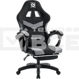 Кресло игровое Defender Runa PRO черн/серый, ткань, класс 2