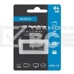 Флеш диск Maxvi MK2 64GB USB 2.0 dark grey, фото2