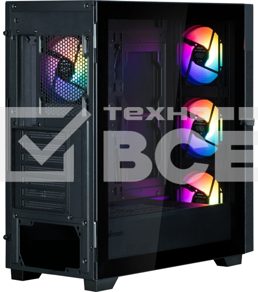 Компьютерный корпус ZALMAN S5 NEO, ATX, черный, WINDOW, 2xCOMBO (3.5