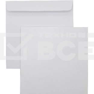 Конверт Silwerhof Eco 201060 CD 125x125мм без окна, белый, клеевой слой 80г/м2 (упаковка: 1000шт)