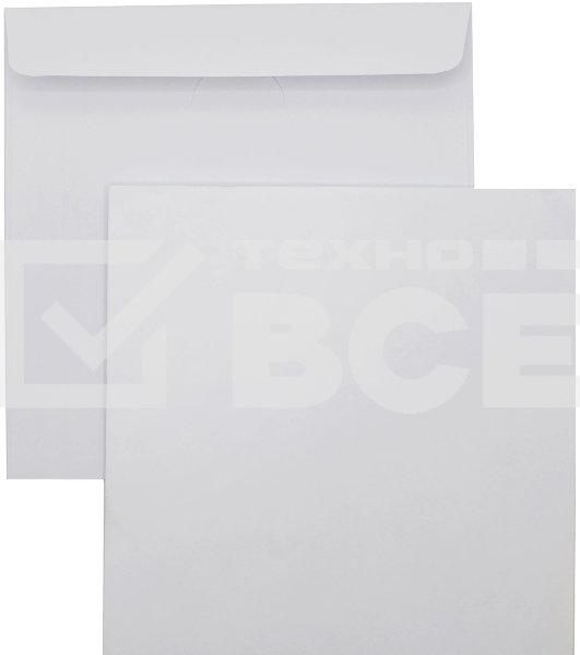 Конверт Silwerhof Eco 201060 CD 125x125мм без окна, белый, клеевой слой 80г/м2 (упаковка: 1000шт)