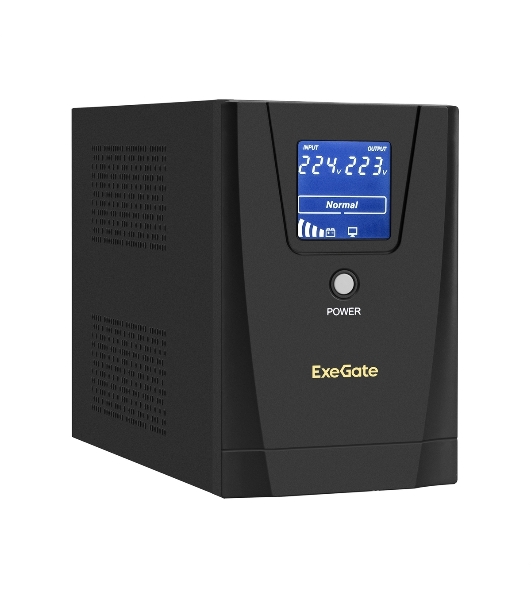 Источник бесперебойного питания ExeGate EX292800RUS SpecialPro Smart LLB-1500.LCD.AVR.2SH.3C13.USB 1500VA/950W, LCD, AVR, 2*Schuko+3*C13, USB, съемн.кабель, металлический корпус, черный