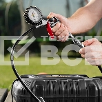 Компрессор воздушный Denzel DL1100 1,1 кВт, 180 л/мин, с набором аксессуаров 58005, фото6