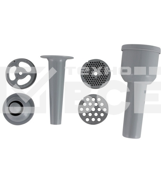 Мясорубка электрическая Bosch MFW 66020 белый/серый, 1800 Вт, 3.0 кг/мин, реверс, защита от перегрузки, насадки - 5