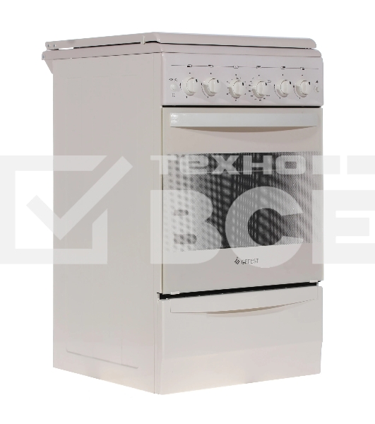 Плита газовая Gefest ПГ 5100-02 0167 бежевый, конфорок 4 шт, духовка 52 л, 50 см x 85 см x 58.5 см