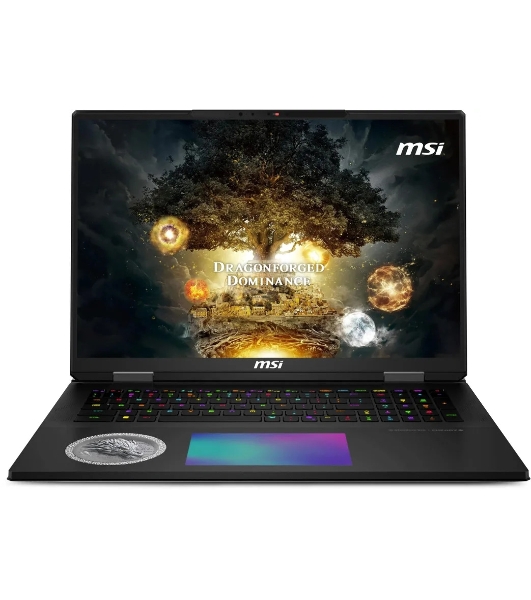 Ноутбук MSI Titan Dragon Edition 18 HX A2XWIG-1020RU Core Ultra 9 285HX 64Gb SSD4Tb NVIDIA GeForce RTX5080 16Gb 18' IPS UHD+ (3840x2400) Windows 11 Home black WiFi BT Cam (9S7-1824A5-1020)