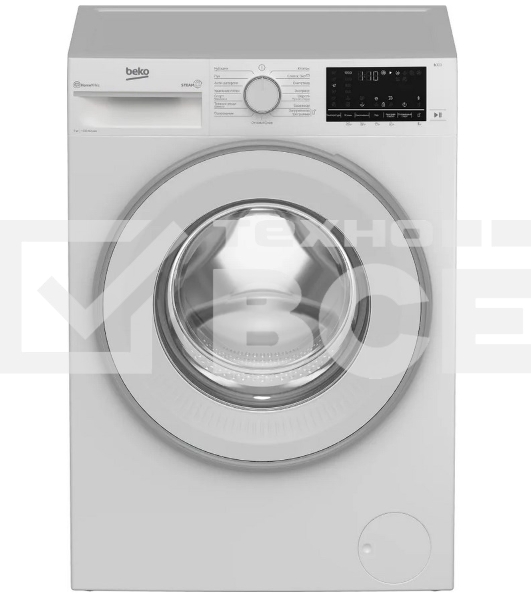 Стиральная машина Beko B3WFR572WW белый, загрузка фронтальная 7 кг, 1200 об/мин., класс: А