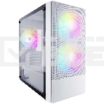 Корпус 1STPLAYER FIREBASE X4-M White / mATX, TG / 1x120mm & 2x140mm LED fans inc. / X4-M-WH-2F1P-W-1F1-W, фото2