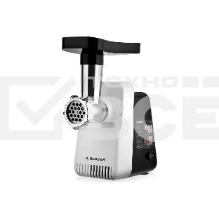 Мясорубка BRAYER BR1600, 1300 Вт, реверс, отсек для дисков, 2 диска для круп. и мелк. помола, толкат