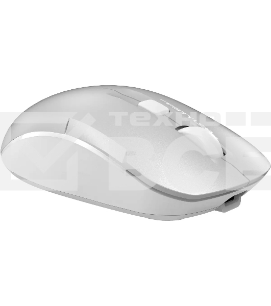 Мышь беспроводная A4Tech Fstyler FB26CS Air2 серебристый/белый, 2000 dpi, радиоканал, Bluetooth, USB, кнопки - 4
