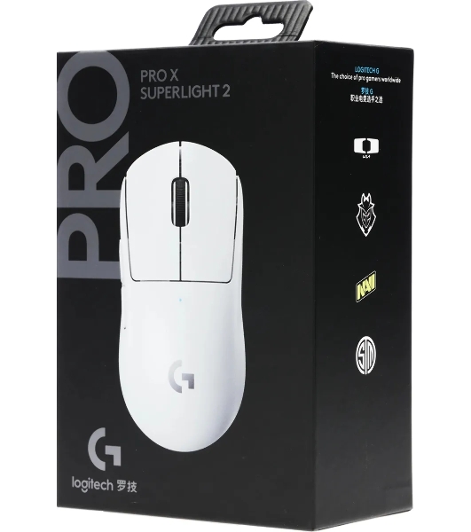 Мышь беспроводная Logitech G PRO X SUPERLIGHT 2 белый, 32000 dpi, радиоканал, USB, кнопки - 5