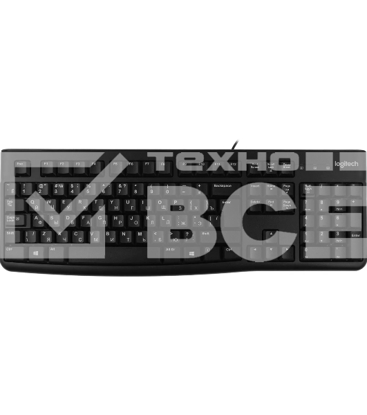 Клавиатура проводная Logitech K120 for business, USB Черный