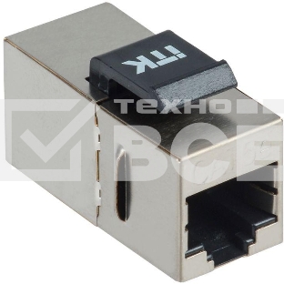 Проходной адаптер ITK CS7-1C5EF кат. 5E FTP RJ45-RJ45 Keystone Jack
