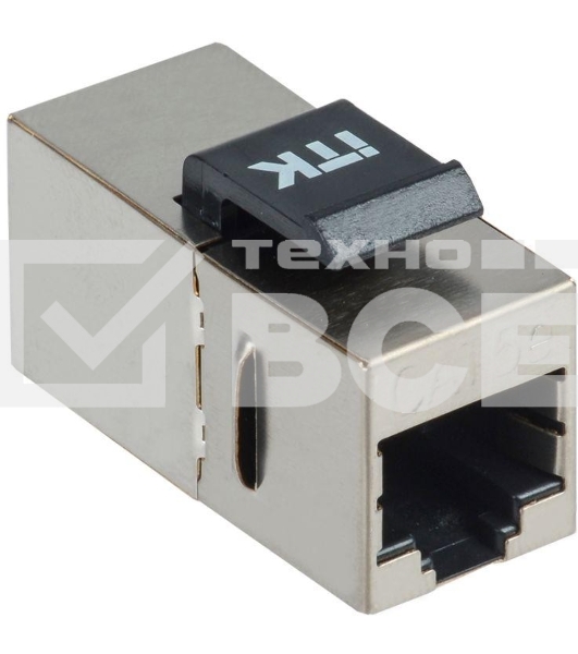 Проходной адаптер ITK CS7-1C5EF кат. 5E FTP RJ45-RJ45 Keystone Jack