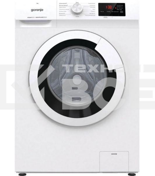 Стиральная машина Gorenje WHE72SFS белый загр. фронтальная макс.: 7 кг 1200об/мин класс: А