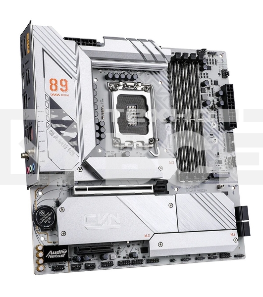 Материнская плата Colorful CVN Z890M GAMING FROZEN V20, LGA 1851, Intel Z890, 4xDDR5, 5xM.2, 4xSATA, 2xPCIe 5.0 x16, 1xPCIe 4.0 x4, 1xHDMI, 1xDP, 1x 2.5Gb LAN, 4xUSB-A 3.2 Gen 1, 2xUSB-A 3.2 Gen 2, 1xUSB-C 3.2 Gen 2, 1xUSB-C 3.2 Gen 2x2, 3x3.5 мм, 5.1, M-