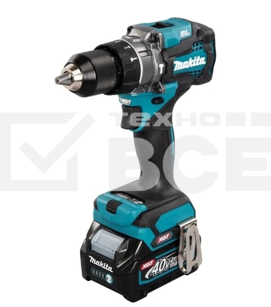 Дрель-шуруповерт Makita HP001GD201, Аккумуляторная, 40В, 2 АКБ, Ударная, Кейс